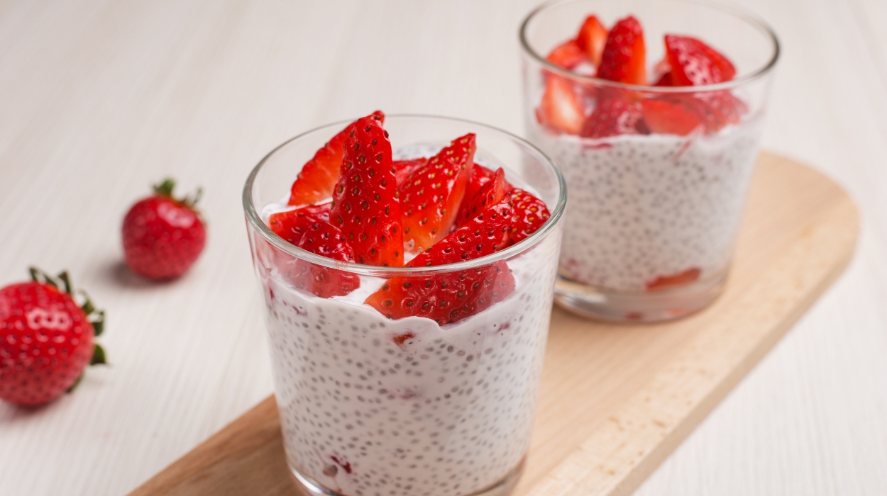 Strawberry Coconut Chia Pudding